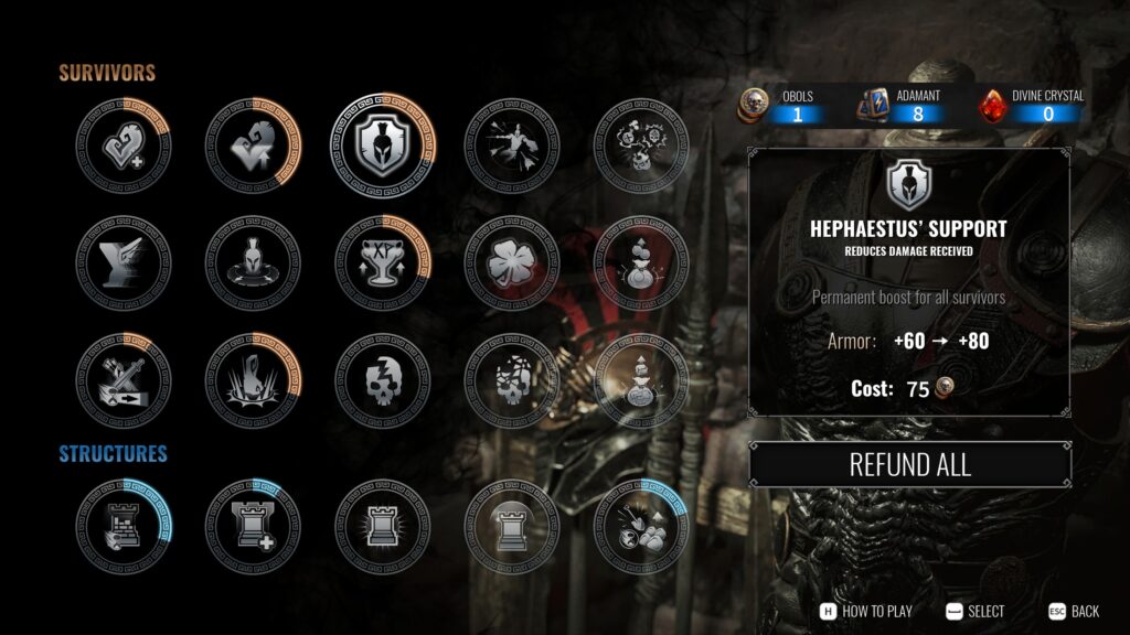 Achilles-Survivor-Upgrade-Tree-1024x576 Achilles: Survivor - Recenzija - Svi mrze Ahila, ali on se ne da