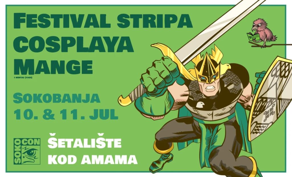 SokoCon: Festival Stripa, Cosplaya i Mange 10 i 11. jula u Sokobanji