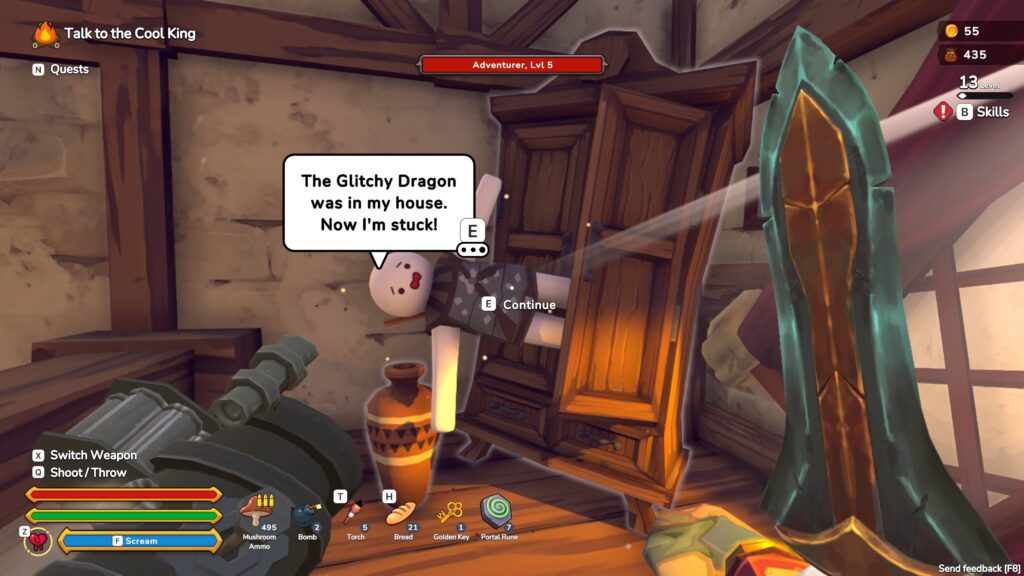 Glitchy-Closet-The-RPG-1024x576 The RPG - Recenzija - Tražite novi RPG? This is THE ONE... kad bi se šalili