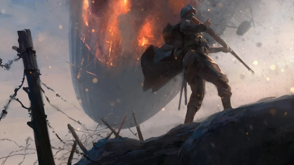 Battlefield1-zeppelin-on-fire-concept-art_DICE-1024x576 Battlefield Retrospektiva - Rast, pad, i borba za budućnost