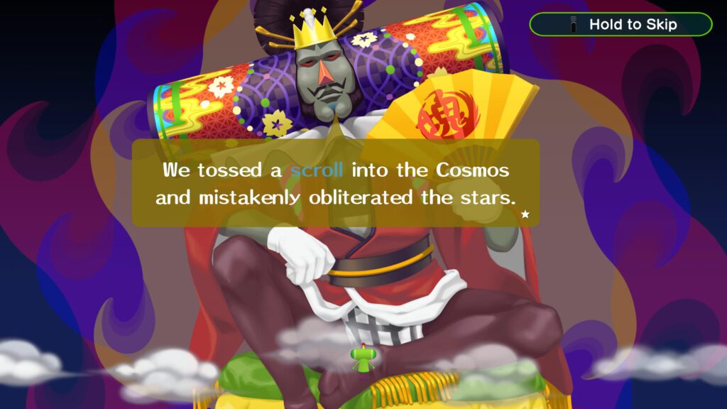 Katamari-Tossed-a-Scroll-1024x576 Once Upon a Katamari - Review - Oh, lonely rolling star, teach us how you grow so big?