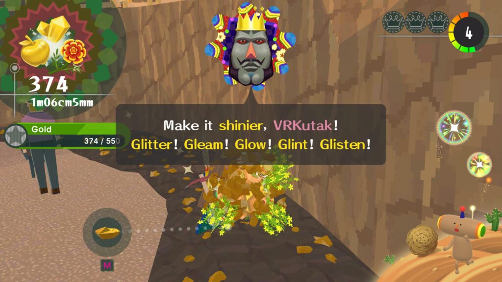 Too-Much-UI-elements-Katamari-1024x576 Once Upon a Katamari - Review - Oh, lonely rolling star, teach us how you grow so big?