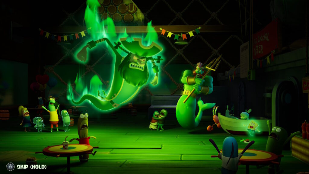 Dutchman-vs-Neptune-Spongebob-1024x576 SpongeBob SquarePants: Titans of the Tide - Review - Waaay better than a "kids' game"