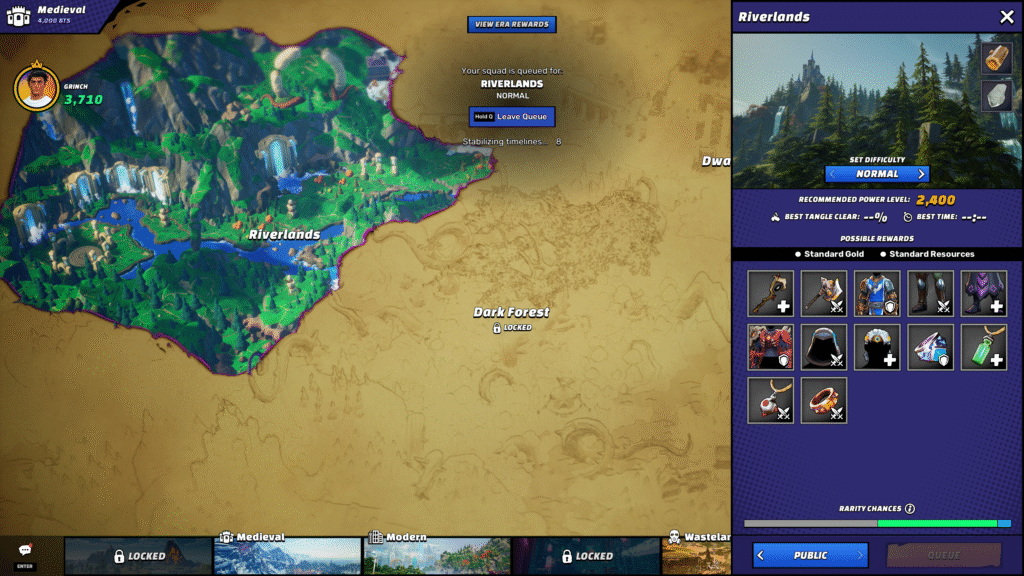 Level-Select-Out-of-Time-1024x576 Out of Time - Recenzija - Fantastična multiplayer igra koju ne možemo da preporučimo (dok je u ovakvom stanju)