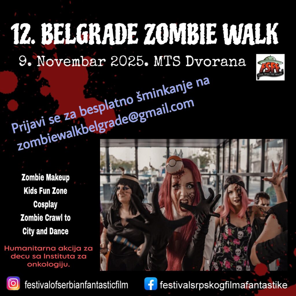 Zombi-Walk-1024x1024 12 Zombi šetnja/Zombie Walk biće održana 9. novembra u MTS Dvorani