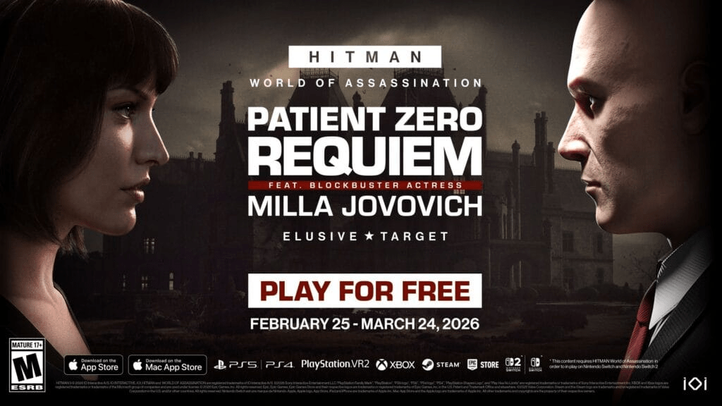 Milla Jovovich u novoj HITMAN Elusive Target misiji – The Harbinger dostupna besplatno, uz dolazak igre na Mac